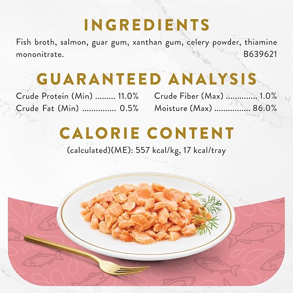 PURINA FANCY FEAST APPETIZERS LICKABLE GRAIN FREE WET CAT FOOD TOPPER WILD ALASKAN SALMON APPETIZER – (PACK OF 10) 1.1 OZ. TRAYS
