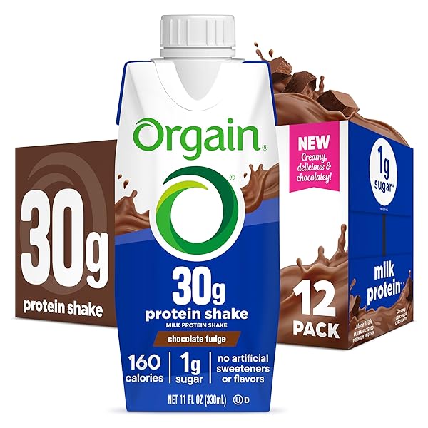 ORGAIN 30G HIGH PROTEIN SHAKE, DAIRY ISOLATE MILK...