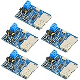 MTDELE 5Pcs MP3 Decoder Player Module | Small Amplifier, TF Card U Disk Play, Micro USB 5V Power Supply, Audio Amplifier