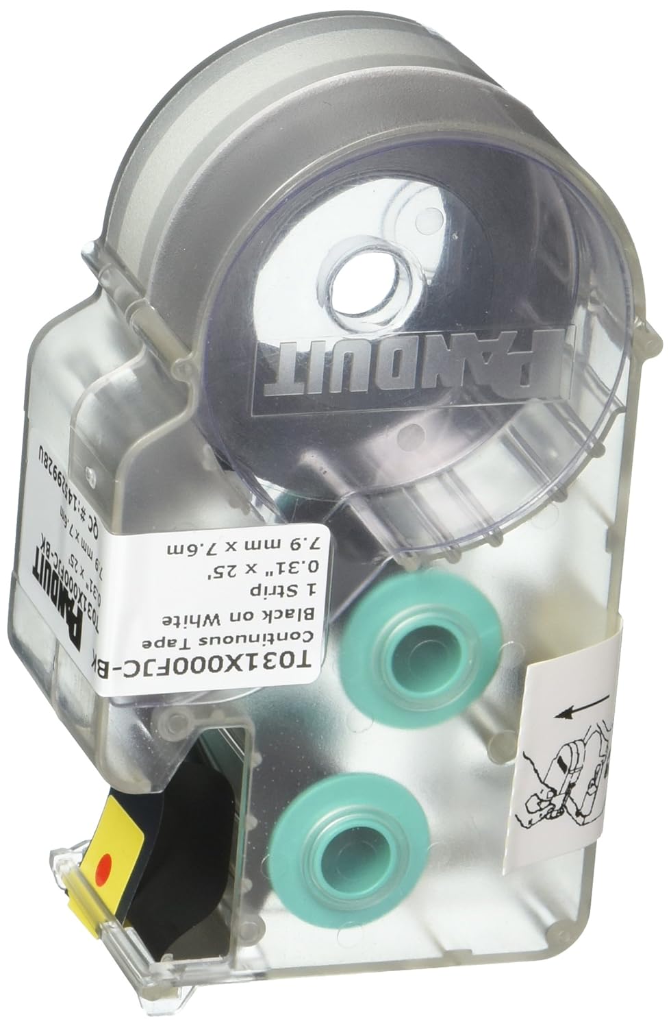 Panduit T031X000FJCBK P1 Cassette Continuous Tape Label Polyolefin