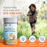 Physis Kids Multivitamin & Omega 3 Gummies 30 Orange 2+ Vitamins C D view 2