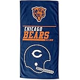 Northwest NFL Chicago Bears Beach Towel, 30" x 60", 40 Yard Dash Legacy
