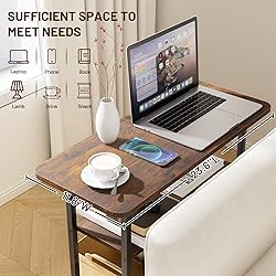 SLEEPING LAMB Side Table for Living Room, 3-Tier
