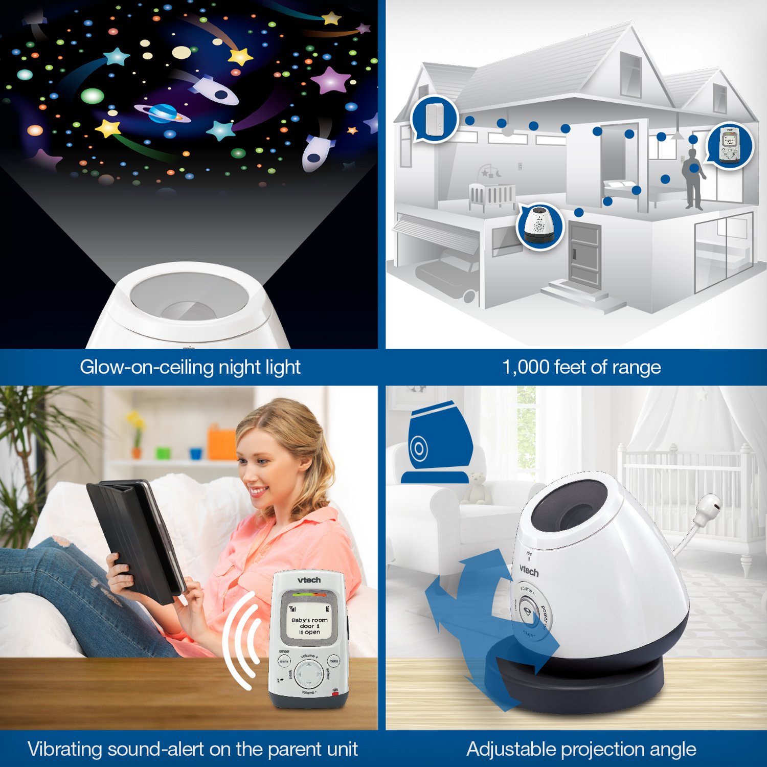 vtech baby monitor with projector night light