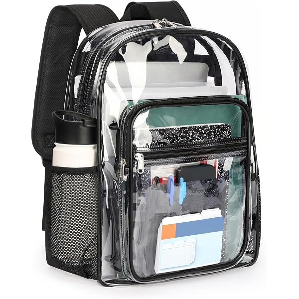 Gublec Daisy Polka Dots Clear Backpack – Stadium Approved, Waterproof, See-Through, 11.2x6.2x17.7 In - View #11