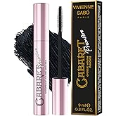 Vivienne Sabó Cabaret Premiere Black Waterproof Mascara, Volume and Length, Curling, No Flaking, No Clumping, Smudge Proof, Washable, Cruelty-Free, Made in Europe, (01 Black), 0.3 Fl Oz, 1 Pack