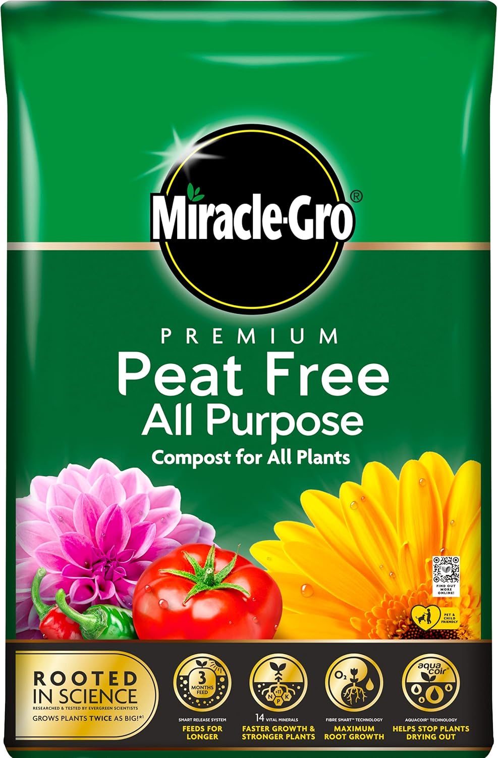 MiracleGro All Purpose Compost, PEAT FREE 40L BAG, (New 2020 Range) Amazon.co.uk Garden