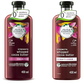 Herbal Essences Bio: Renew Whipped Cocoa Butter Shampoo, 400 Ml With Herbal Essences Bio: Renew Whipped Cocoa Butter Conditioner, 400 Ml