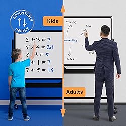Rolling Dry Erase Board 70 x 36 - Large Portable