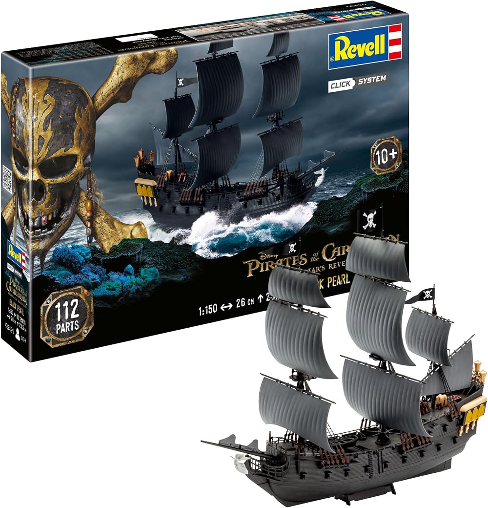Revell Pirates of The Caribbean Black Pearl Click System 1:150 Unbuilt Kit