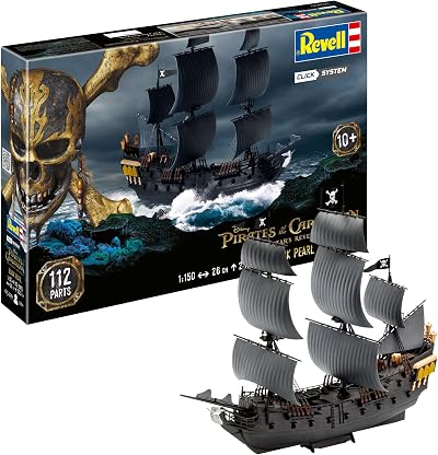 Revell Pirates of The Caribbean Black Pearl Click System 1:150 Unbuilt Kit