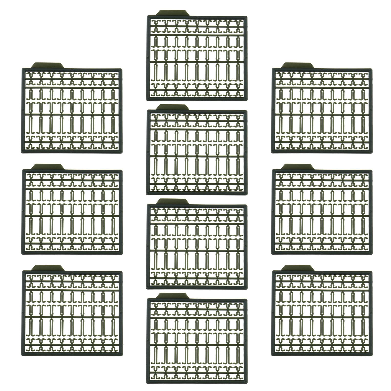 Be In Your Mind 10PCS Hair Rig Extender Boilie Bait Stops Boilie Stopper Barbel Course Carp Coarse Fishing Tackle Fishing Accessories Grass Green