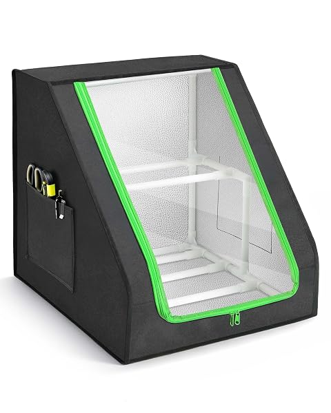 FANGSUN 3D PRINTER FILAMENT STORAGE BOX – HOLDS UP TO 21 SPOOLS, 2-TIER FILAMENT RACK AND ORGANIZER BOX WITH STABLE TRAPEZOID FRAME AND POCKETS FOR 3D PRINTING ENTHUSIASTS IN HOME, STUDIO, OR WORKSHOP