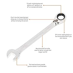 GEARWRENCH 12 Pt. Reversible Ratcheting Combination