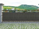 Laneetal Balcony Privacy Screen 1.8x6m Anthracite HDPE Sun Wind Protection Rope view 2