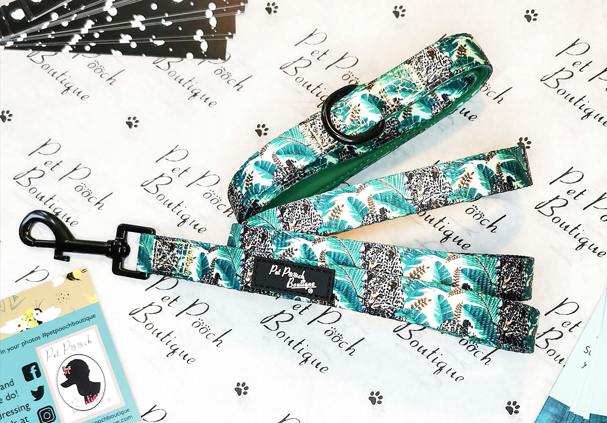 Pet Pooch Boutique Jungle Cheetah Dog Lead
