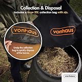 VonHaus Leaf Blower Vacuum 3000W Corded 35L Bag 10m Cable Strap view 6