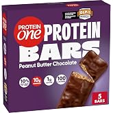 Protein One Peanut Butter Chocolate Protein Bars, GLP-1 Friendly, 5 Ct, 4.8 oz