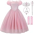 JerrisApparel Girls Princess Dress Puff Sleeve Princess Costume with Accessories