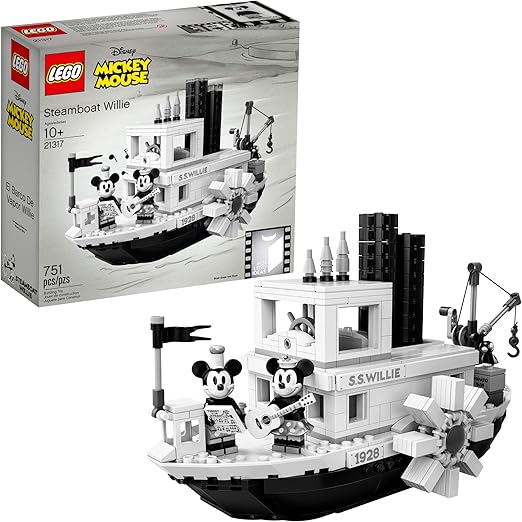 amazon steamboat willie lego