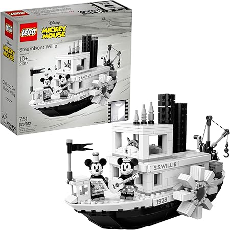 amazon steamboat willie lego