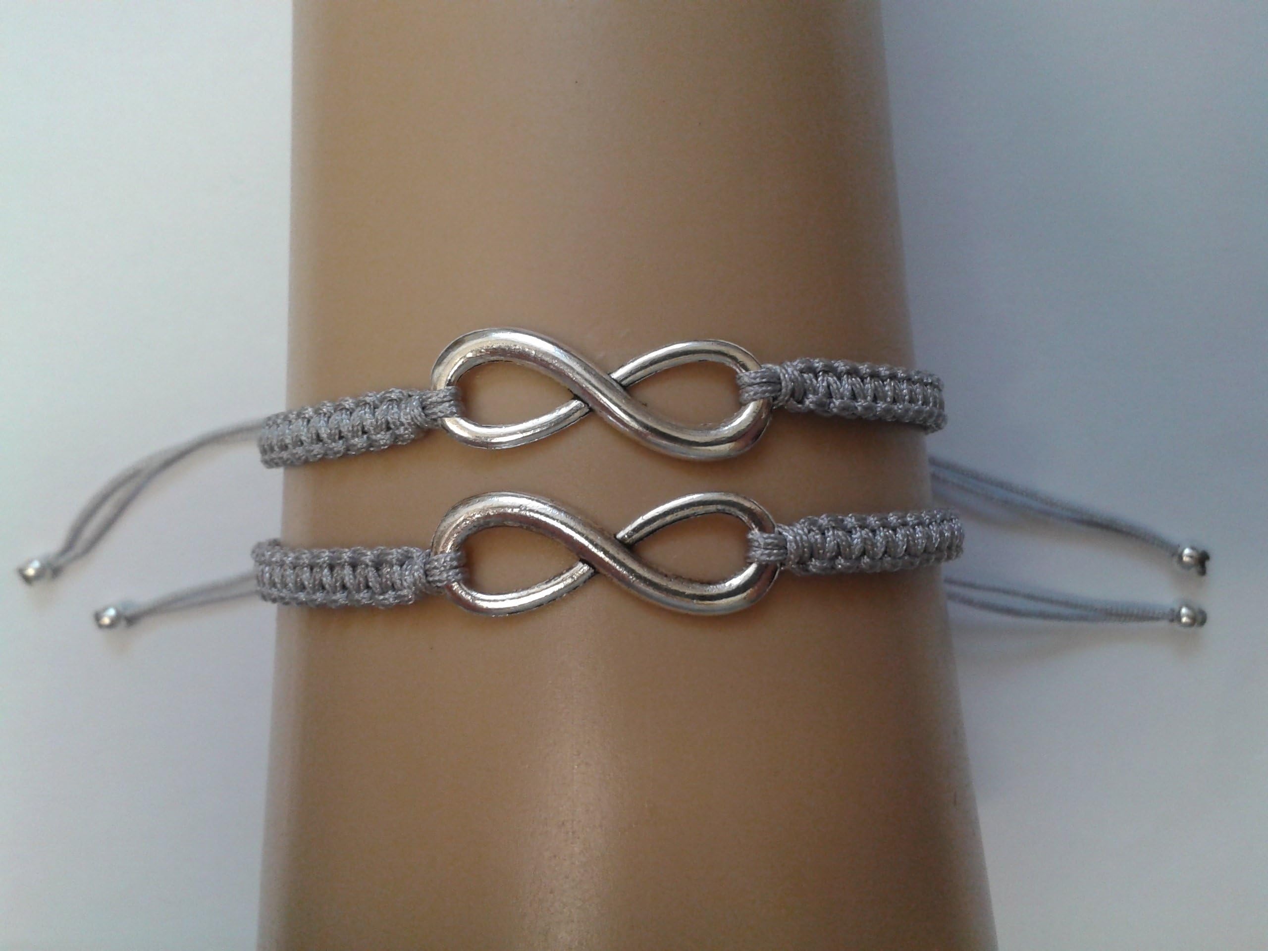 Couples infinity bracelet set