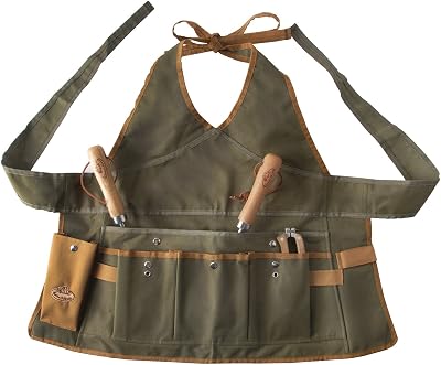 Esschert Design Green Textile Garden Apron 68x64cm for Women
