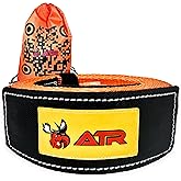 ATR Recovery Tow Strap 3″ x 20 ft – 22,200 lbs Breaking Strength, Heavy Duty Off-Road Recovery Strap for Truck, Jeep, SUV, Snatch Strap with Storage Bag – ATR USA