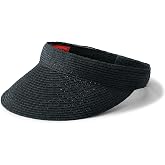 San Diego Hat Company Women's Mixed Braid Brim Visor with Velcro, Sun Hats for Women
