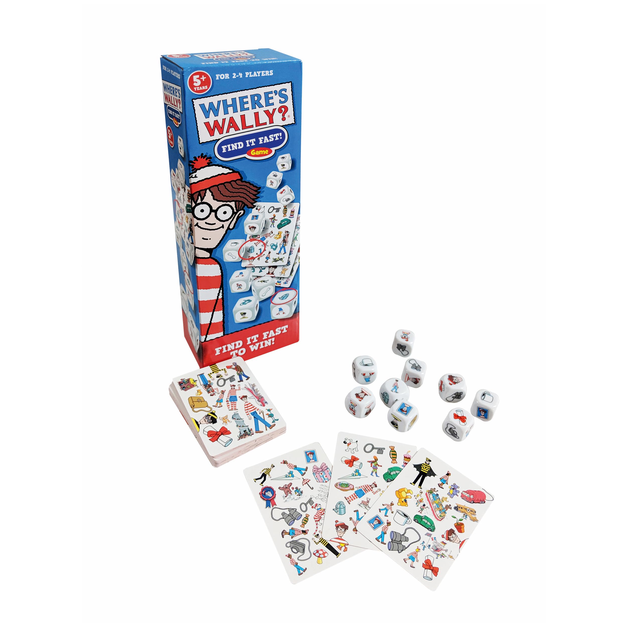 University Games 7415 Where's Waldo Wally Find it Fast Game, Multicoloured