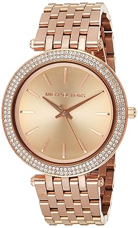 Analog Rose Dial Women's Watch - MK3192