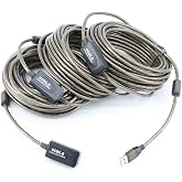PASOW USB 2.0 A Male to A Female Extension Cable High Speed 480 Mbps (100 Feet)