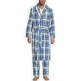 Lands' End Men's Flannel Sleepwear Robe