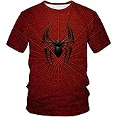 Blissboy Funny Spider T-Shirt Novelty Short Sleeve Crewneck Shirt