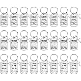 Maitys 24 Pcs Christian Keychains Bulk Gifts Faith Inspirational Bible Verse Keychain with Charm Christian Gifts
