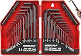 SEDY 32-Piece Hex Key Wrench Set, Metric and SAE