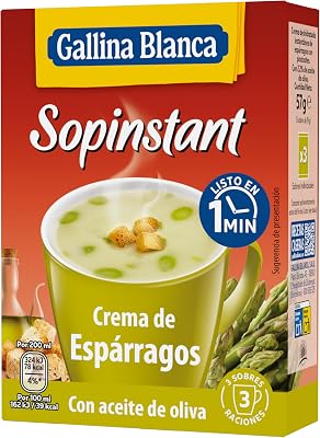 · Creme de Espargos Sopinstantâneo com Croutons