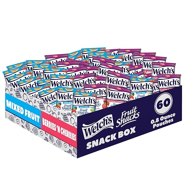 WELCH’S FRUIT SNACKS, MIXED FRUIT SNACK BOX, GLUTEN...
