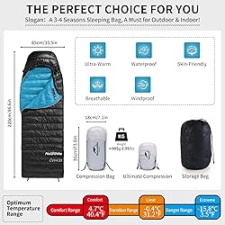 Naturehike Ultralight Duck Down Cold Weather