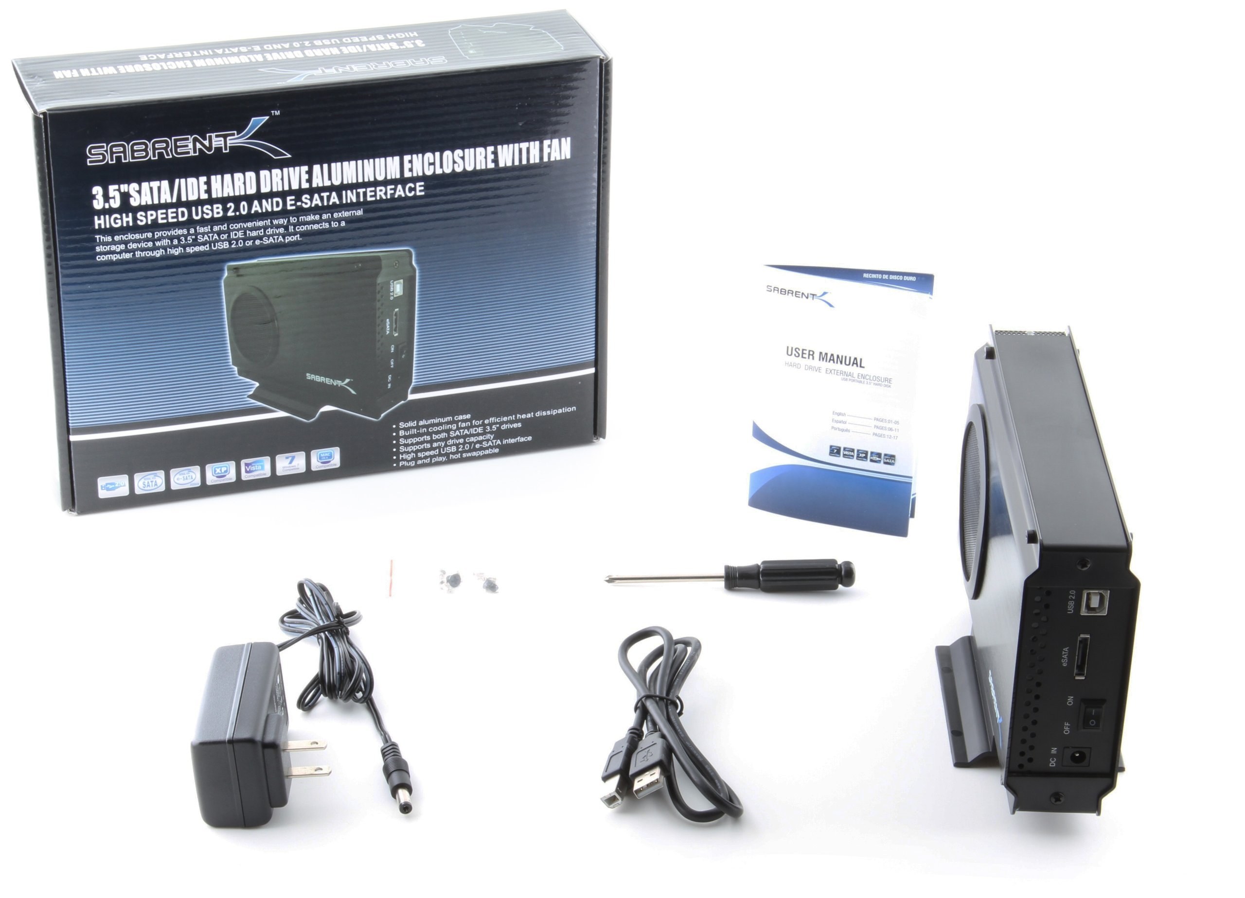 Sabrent USB 2.0/ESATA TO 3.5 Inch IDE or SATA/SATA II Aluminum Hard