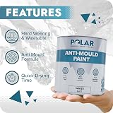 Polar Anti Mould Paint 1L Brilliant Matt White - 5 Year Mould Resistant view 4