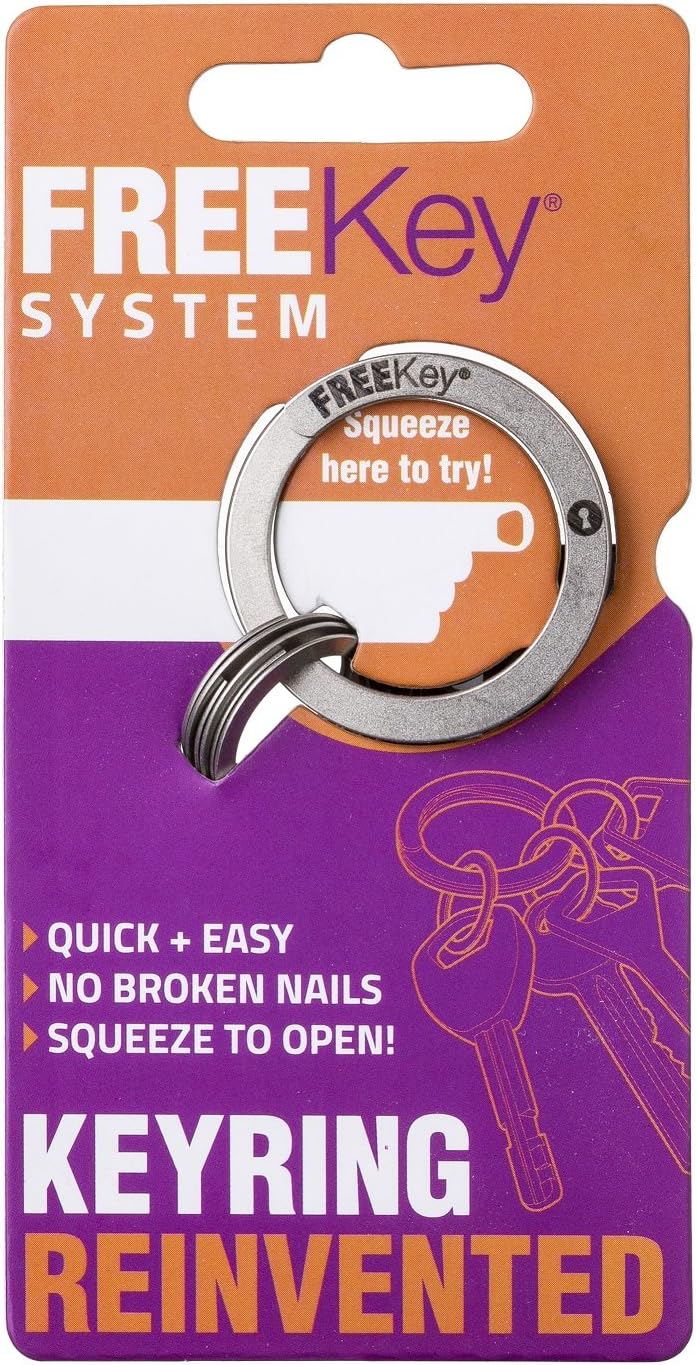 Free Key The Press To Open Key Ring, Pack of 2 Office