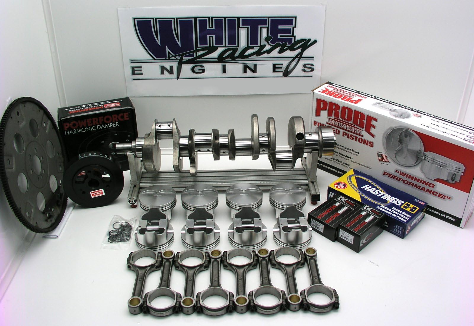 SBC CHEVY 383 Forged Rotating Assembly 4.030 BORE -22 CC DISH 2PC.RMS