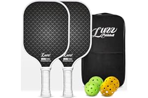 LUZZ Pickleball Paddles Set of 2, T700 Carbon Fiber Raquette Pickleball USAPA Approved Pickle Ball Rackets for Men Women Begi