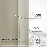 Deconovo Beige Pencil Pleat Blackout Curtains 2 Panels 95 Inch Thermal Insulated view 9