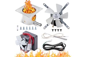 Traeger Grill Parts Kit by Canamax - Complete Set for Pellet Grill Auger Motor, Induction Fan, Fire Burn Pot, Hot Rod Igniter, Fuse, Power Cord - Compatible with Traeger, Pit Boss, Camp Chef, Z Grills