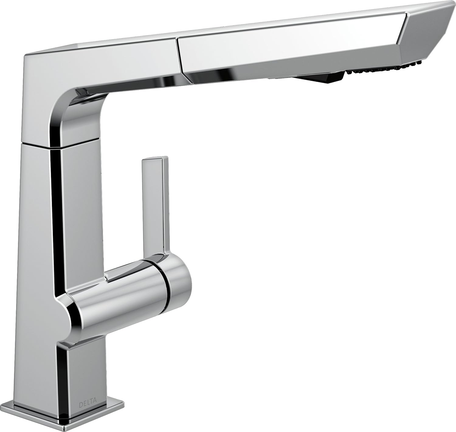 Delta Faucet Pivotal Single Handle Kitchen Sink Faucet With Pull