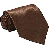 Soophen Mens Necktie 3.75" Tie Solid Color Ties
