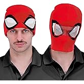 Marvel Spider-Man Miles Morales Roll Down Cuff Beanie Hat, Knitted Winter Skull Cap