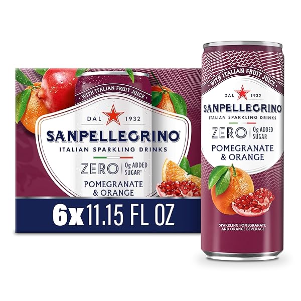 SANPELLEGRINO ITALIAN SPARKLING DRINK, ZERO SUGAR, POMEGRANATE AND...